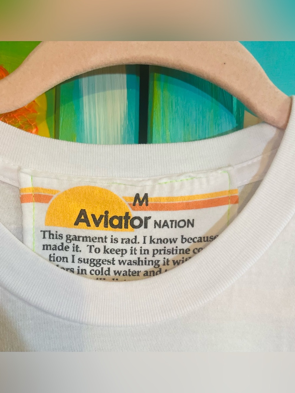 Aviator Nation White “Hamptons Palm Tree Music Festival” Tee🌴 🏝️ - Picture 4 of 4